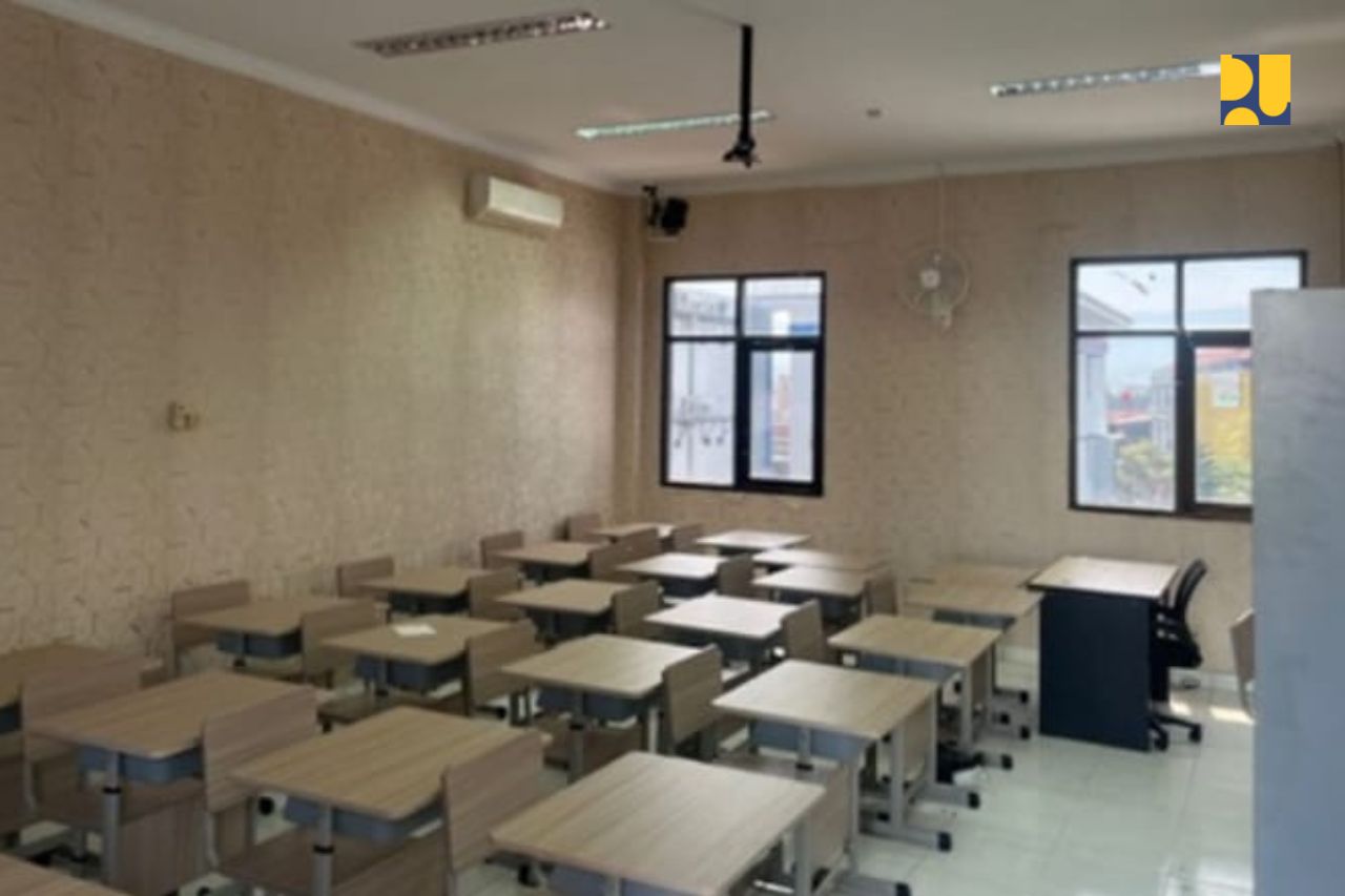 Bagian bangunan Sekolah Rakyat.