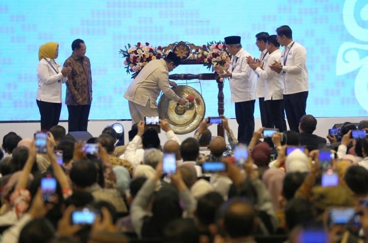 Presiden Prabowo membuka acara Apkasi Otonomi Expo 2025.