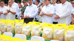 Gerakan Pangan Murah (GPM) di Kementerian Pertanian, Jakarta, Sabtu (30/8).