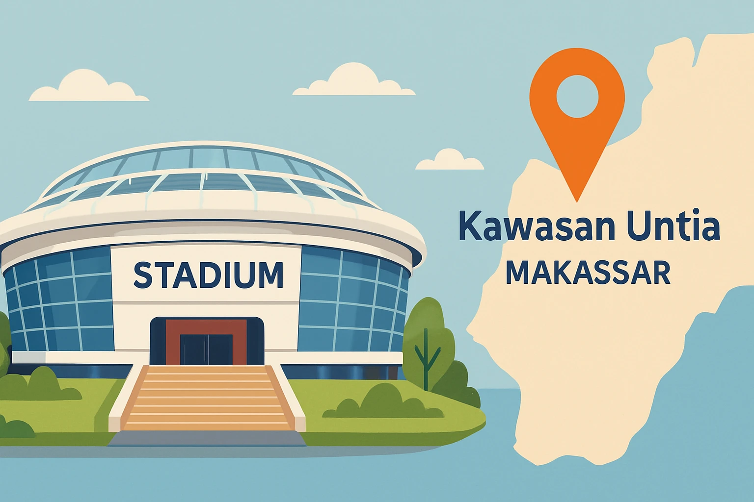 Investor Tiongkok Tertarik Bangun Stadion Internasional di Makassar
