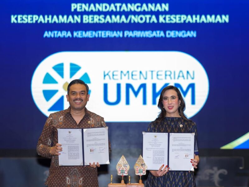 MoU UMKM-Pariwisata, 25,6 Juta Pekerja dan Ekonomi Daerah Jadi Taruhan