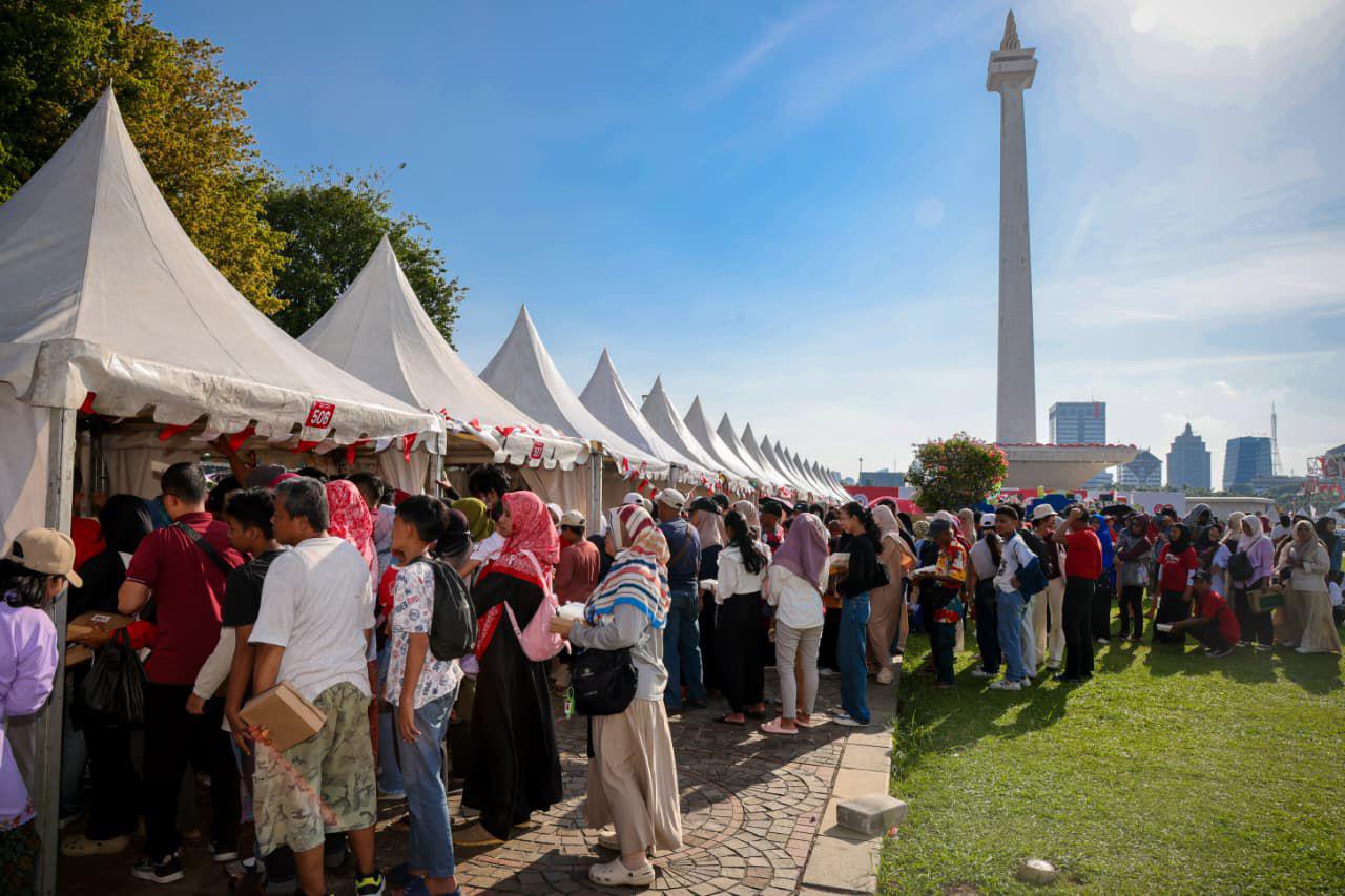 Pesta Rakyat HUT RI ke-80 di Monas: 500 Ribu Porsi Kuliner Gratis, UMKM Raup Manfaat Ekonomi