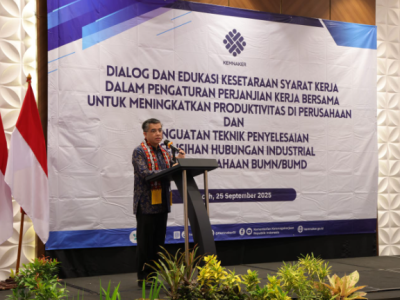 Kemnaker Dorong Kesetaraan dan Penyelesaian Perselisihan Hubungan Industrial