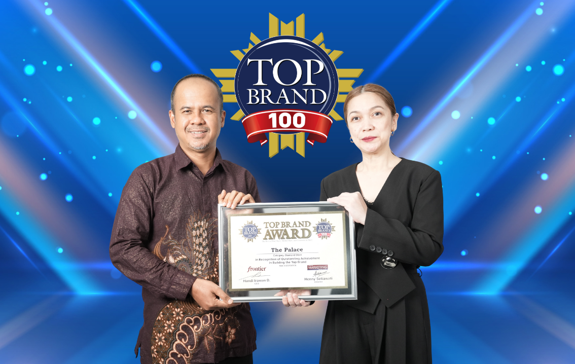 The Palace Jeweler kembali meraih penghargaan Top Brand Award tahun 2025.
