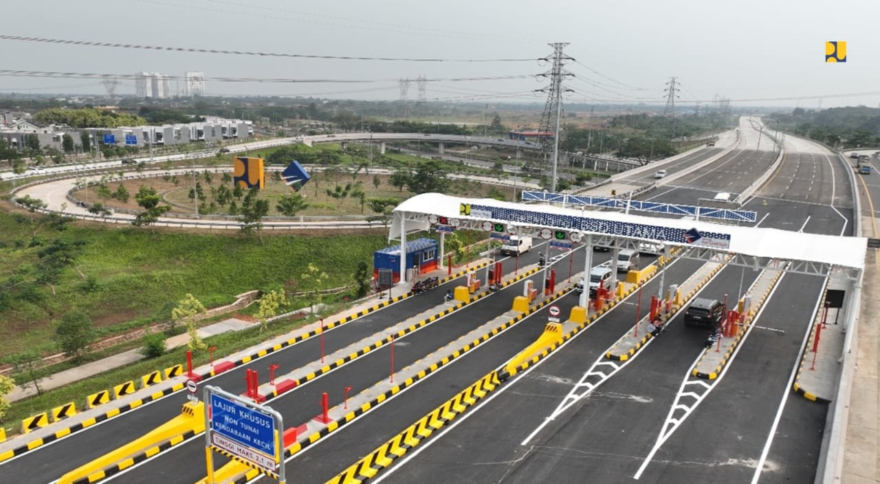Ilustrasi jalan tol.