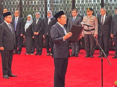 Bahlil Lantik Eks Stafsus Jokowi Ahmad Erani Yustika Jadi Sekjen Kementerian ESDM