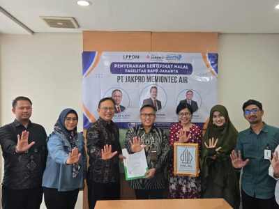 Air Jakpro Memiontec Resmi Kantongi Sertifikat Halal