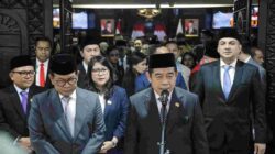 Gubernur DKI Jakarta, Pramono Anung, dalam rapat paripurna bersama Dewan Perwakilan Rakyat Daerah (DPRD) DKI Jakarta.