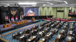 Rapat paripurna di Gedung DPRD DKI Jakarta.