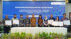 Kementerian Pekerjaan Umum menandatangani kontrak pekerjaan konstruksi Karian Dam–Serpong Water Conveyance System (KSCS) Paket 1, 2, dan 3 di Jakarta.