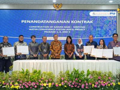 Kementerian Pekerjaan Umum Tandatangani Kontrak Proyek Strategis KSCS Karian–Serpong