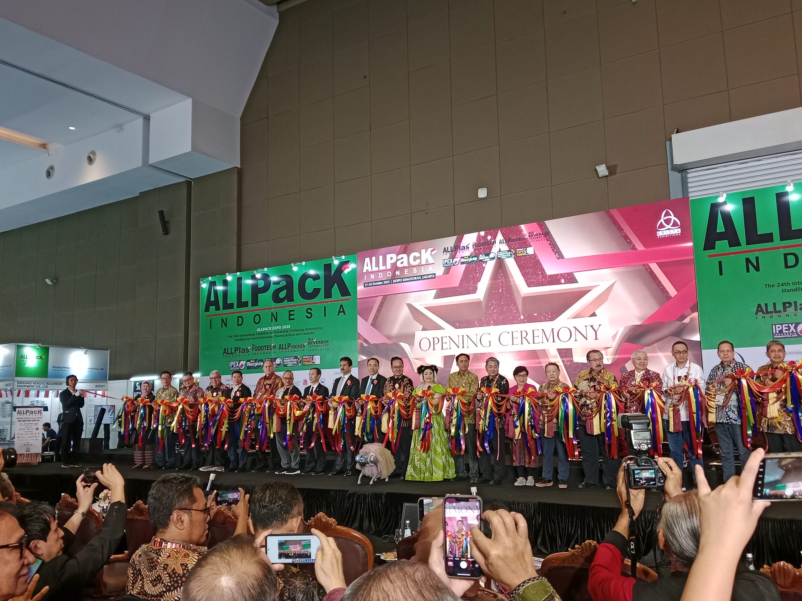 Opening ceremony pameran Allpack Indonesia. Foto: Ratih