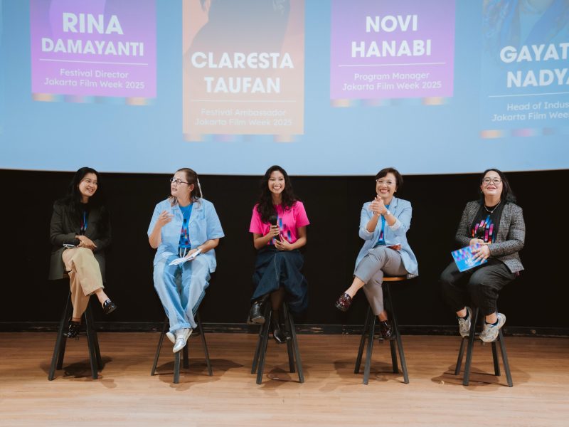 Konferensi pers Jakarta Film Week 2025.