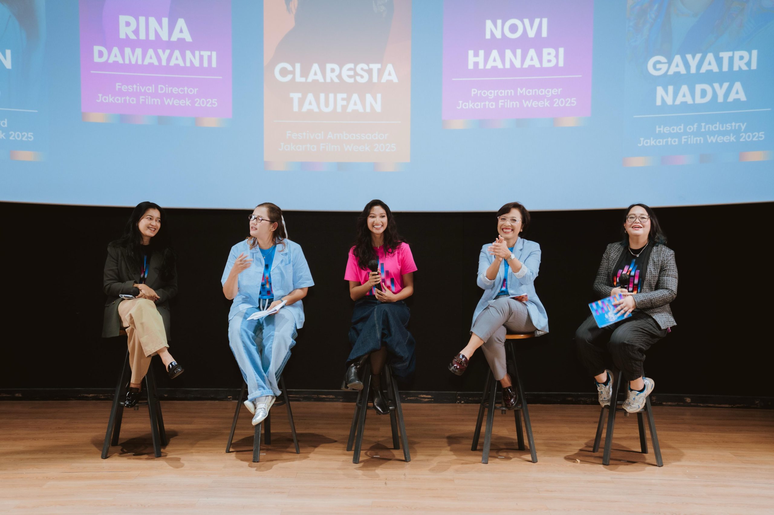 Konferensi pers Jakarta Film Week 2025.