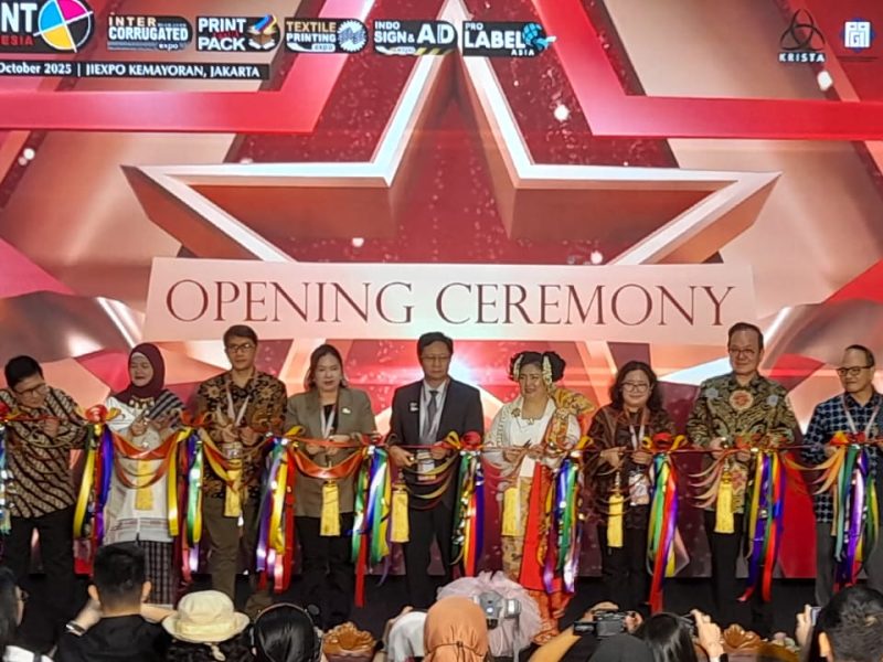 ALLPrint Indonesia 2025 resmi dibuka pada Rabu, 8 Oktober 2025 di Jakarta International Expo (JIExpo), Kemayoran. Foto: Ratih
