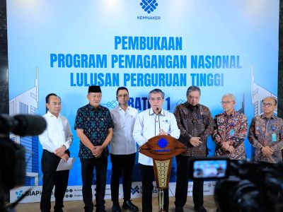 Program Pemagangan Nasional bagi Lulusan Perguruan Tinggi Resmi Dimulai