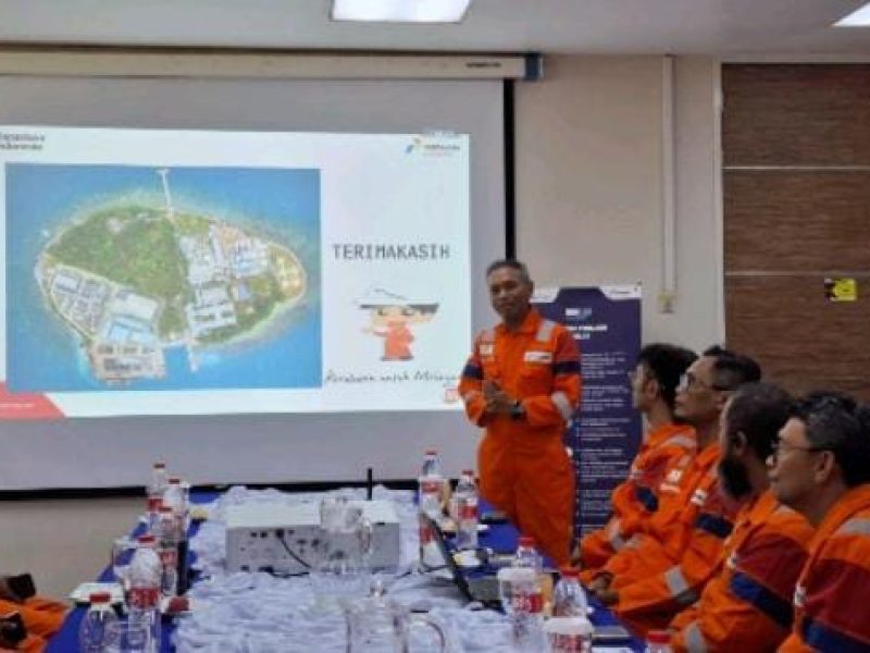 Kegiatan Management Walkthrough (MWT) di fasilitas produksi PHE OSES, Pulau Pabelokan, Kepulauan Seribu