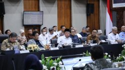 Rapat Pimpinan Satgas P2SP di Kantor Kementerian Koordinator Bidang Perekonomian, Jakarta, Rabu (22/10/2025).
