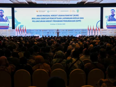 Akad Massal KUR 800.000 Debitur Digelar, Menteri UMKM Optimistis Lapangan Kerja Makin Luas