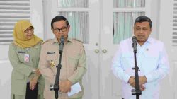 Gubernur DKI Jakarta, Pramono Anung, menerima kunjungan Kepala Badan Penyelenggara Jaminan Produk Halal (BPJPH), Haikal Hasan, beserta jajaran di Balai Kota Jakarta.