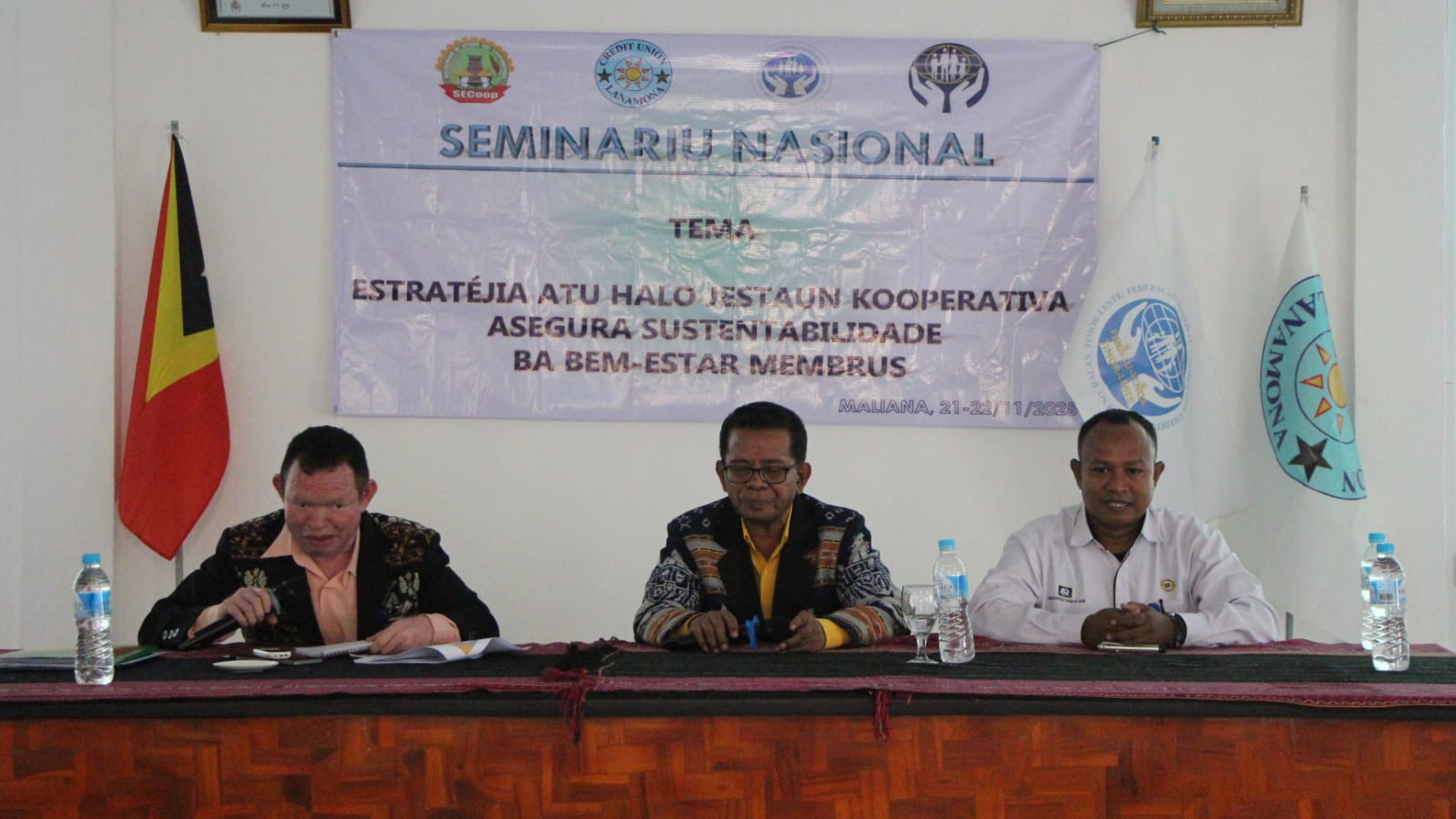 Seminar Nasional ini merupakan inisiatif dari CU Lanamona dan dihadiri oleh perwakilan pimpinan koperasi se-Timor Leste serta semua kepala desa di Distrik Bononaro.