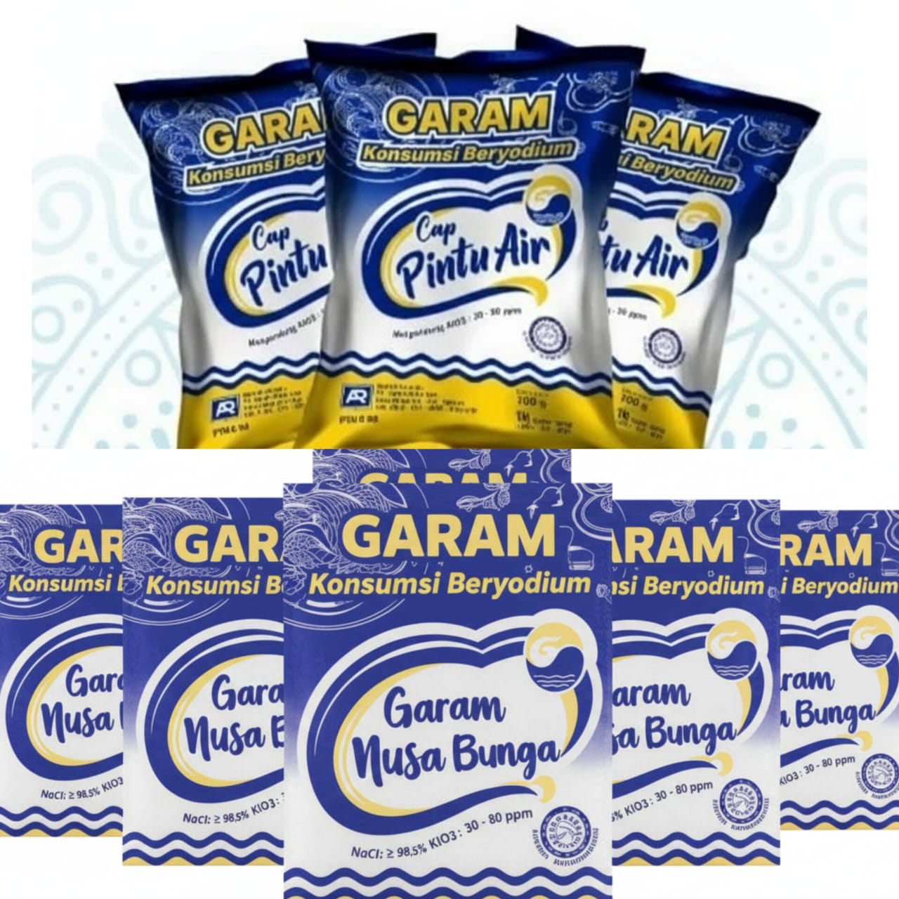 Produk Garam Cap Pintu Air berganti nama jadi Garam Nusa Bunga