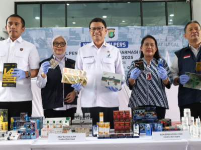 BPOM Bongkar Gudang Obat Ilegal Senilai Rp2,74 Miliar