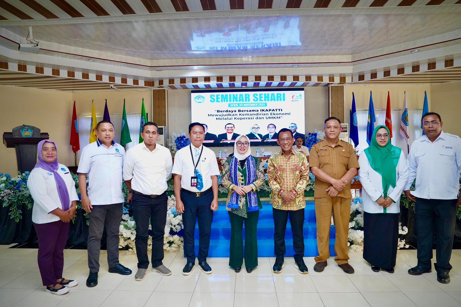 Musyawarah Besar (Mubes) Ikatan Alumni Unpatti (Ikapatti) ke-II sekaligus Seminar bertajuk ‘Berdaya Bersama Ikapatti: Mewujudkan Kemandirian Ekonomi Melalui Koperasi dan UMKM,’ di Ambon, Senin (3/11/2025).