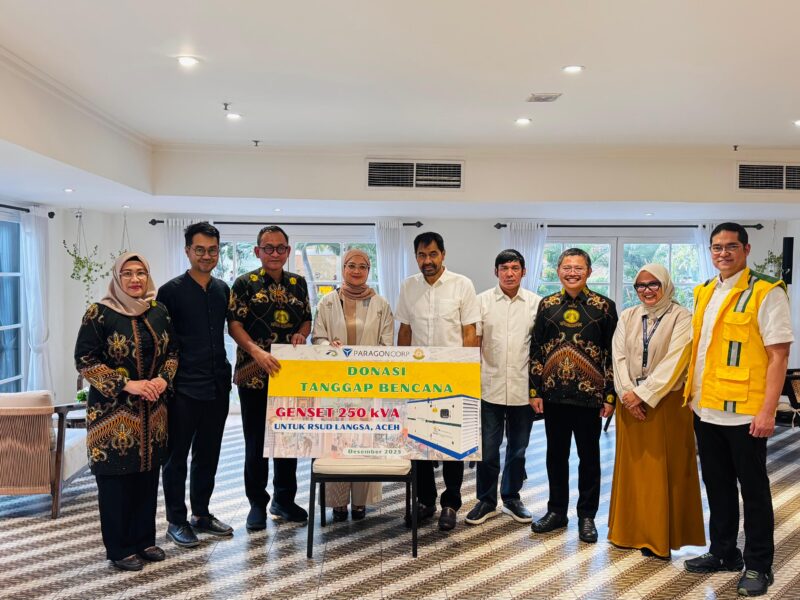 Donasi tanggap bencana dari ILUNI-ParagonCorp.