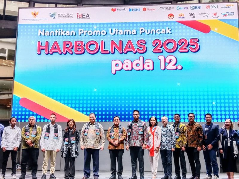Pemerintah meluncurkan program Hari Belanja Online Nasional (Harbolnas) 2025 di Pusat Perbelanjaan Gandaria City, Jakarta, Kamis (4/12). Foto: Ratih