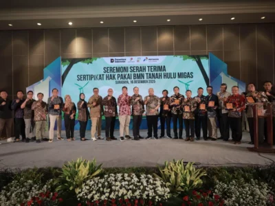 Sebanyak 80 Sertipikat Tanah BMN Hulu Migas Diserahkan ke PHE