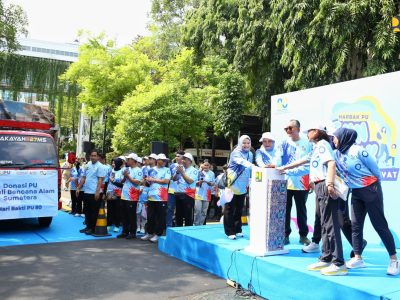 Hari Bakti ke-80, Kementerian PU Salurkan Donasi Bantu Penanganan Bencana di Aceh, Sumatera Utara, dan Sumatera Barat