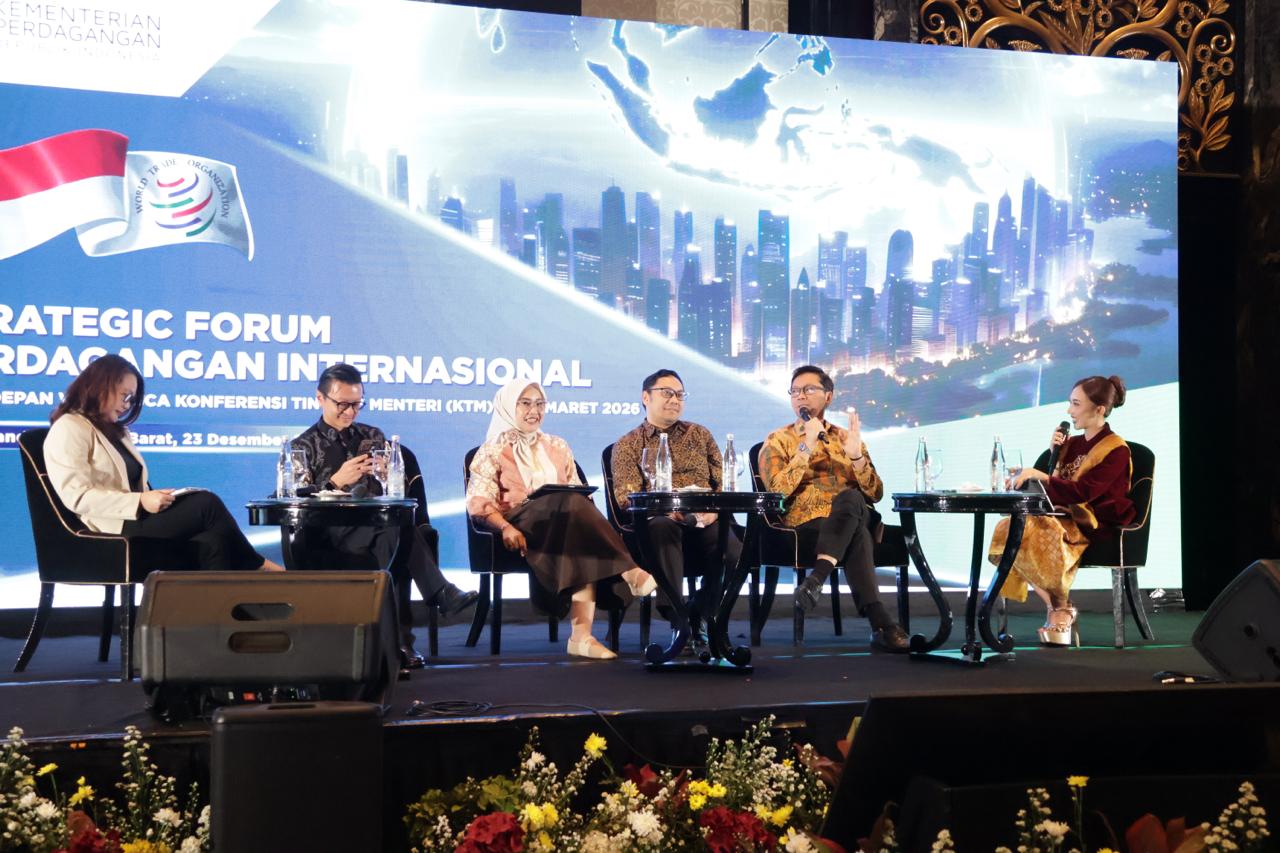 Strategic Forum Perdagangan Internasional: Masa Depan WTO Pasca-KTM ke-14 Maret 2026 yang digelar secara virtual.