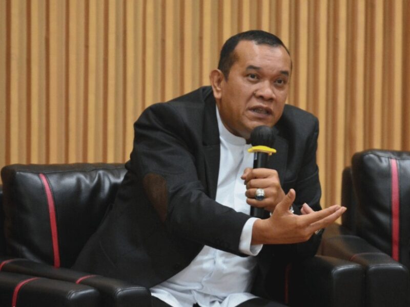 Kambara, Presiden Direktur Koperasi BMI Group, memaparkan Model BMI sebagai pendekatan terintegrasi untuk pembiayaan dan pemberdayaan UMKM