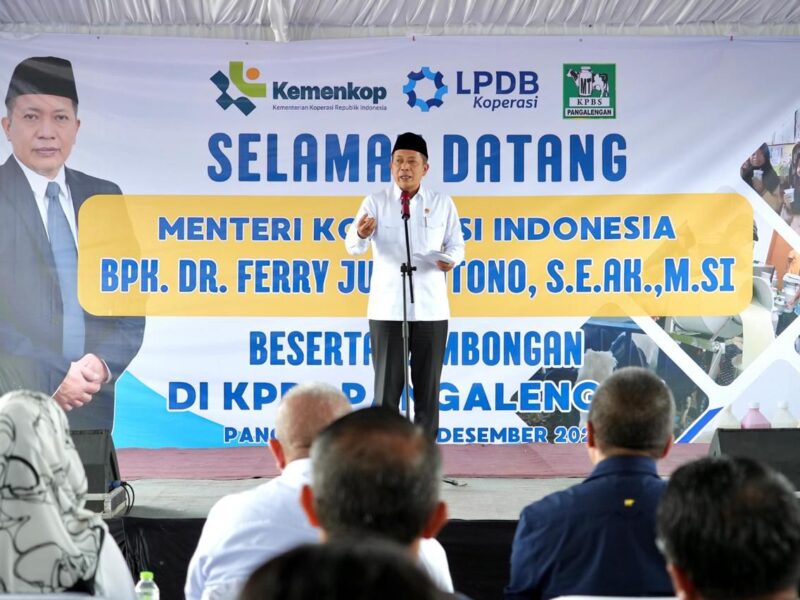 Menkop Dukung KPBS Pangalengan Produksi Susu UHT, Perkuat Rantai Pasok Program MBG