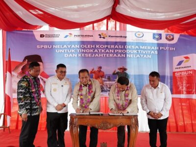 SPBUN Nelayan Tukak Sadai Resmi Dibangun, Negara Hadir Perkuat Koperasi Pesisir