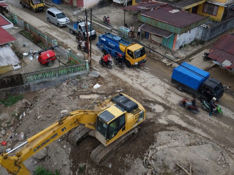 Gerak Cepat Normalisasi Sungai Muara Pisang Pascabanjir Bandang Susulan