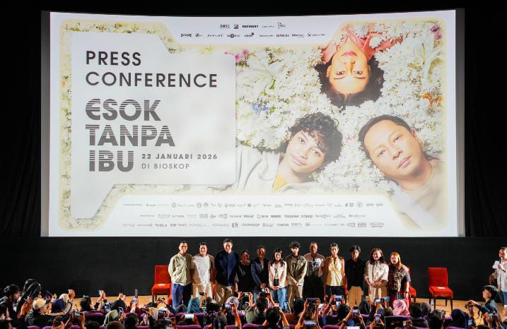 Press conference film Esok Tanpa Ibu. Foto: Gema/Peluang.