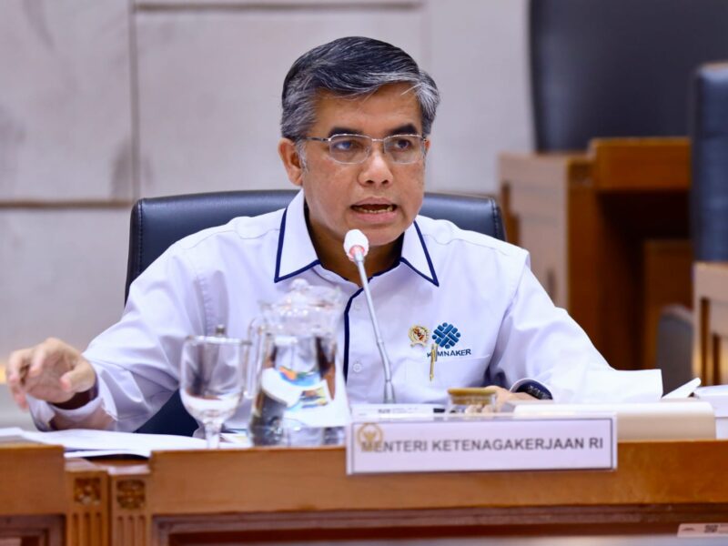 Menteri Ketenagakerjaan Yassierli.