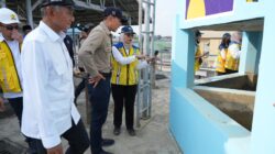 Peninjauan langsung SPAM Karang Baru oleh Menteri Koordinator Bidang Infrastruktur dan Pembangunan Kewilayahan Agus Harimurti Yudhoyono (AHY), didampingi Menteri PU Dody Hanggodo.
