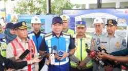 Direktur Utama PT Jasa Marga (Persero) Tbk Rivan A. Purwantono bersama jajaran direksi turun langsung meninjau kesiapan jalur.