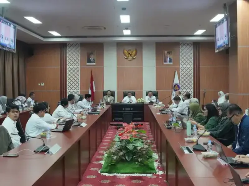 Rapat koordinasi dan sosialisasi WHO 2026 yang digelar Badan Penyelenggara Jaminan Produk Halal (BPJPH) bersama Kementerian Koordinator Bidang Pangan, Badan Pangan Nasional (Bapanas), dan Badan Gizi Nasional (BGN).