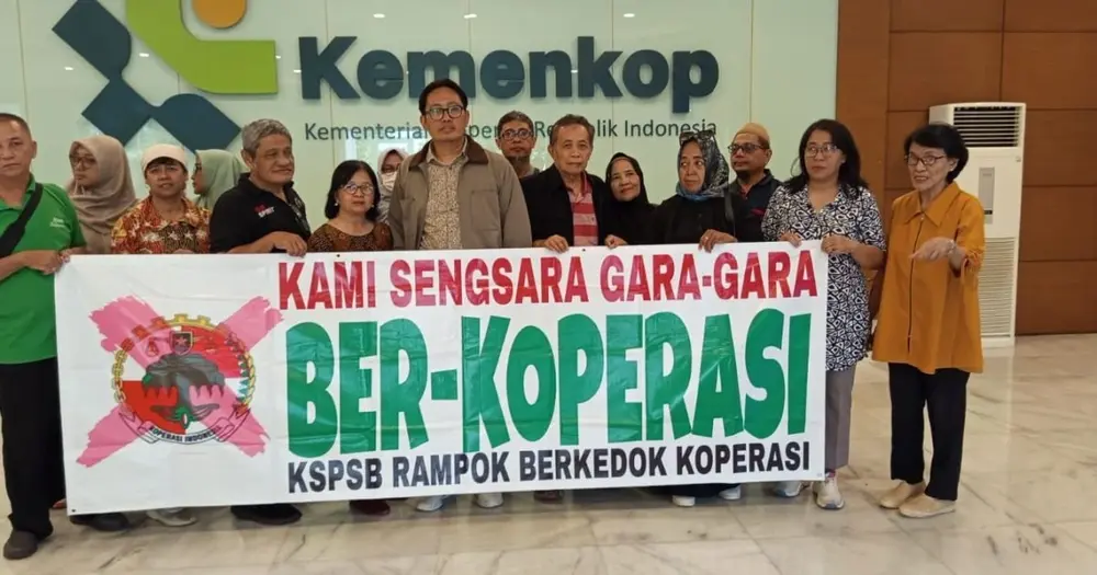Ribuan Korban Koperasi Sejahtera Bersama Geruduk Kemenkop, Tuntut Penegakan Hukum