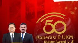 Top 50 Koperasi dan UKM Ekspor Award 2026, Apresiasi Pelaku Usaha Tembus Pasar Global