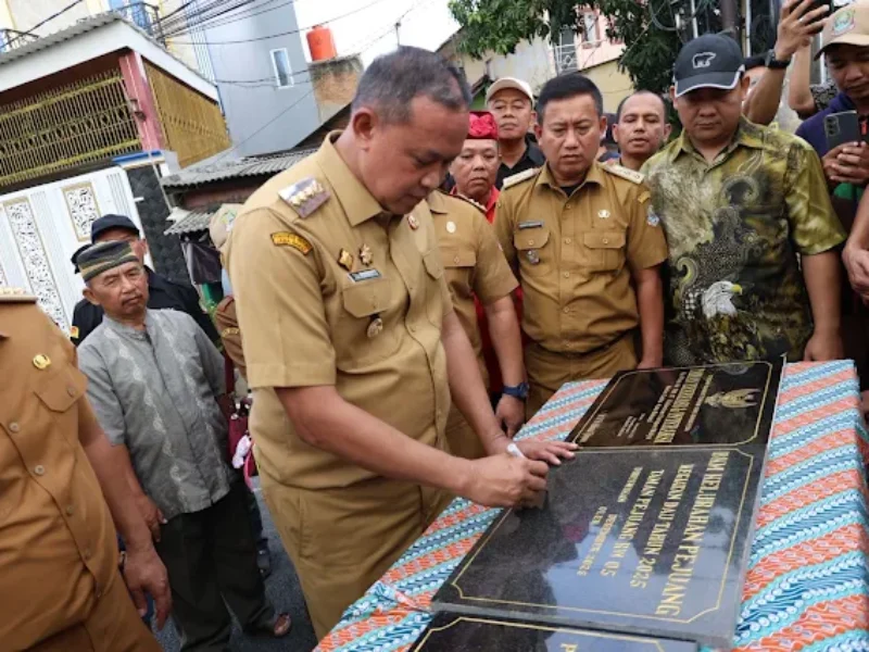 Wali Kota Bekasi Resmikan Jembatan Baru Jalan Pintu Air, Perkuat Akses dan Ruang Publik Warga