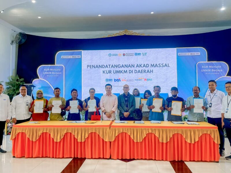 Kementerian UMKM Genjot KUR 2026, 250 Pengusaha di Pematang Siantar-Simalungun Teken Akad Massal