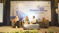 Penyelenggaraan Forum Desa Berdaya, Inovatif, Sejahtera, Akuntabel (BISA) Ekspor di Makassar, Sulawesi Selatan, Selasa (10/3).
