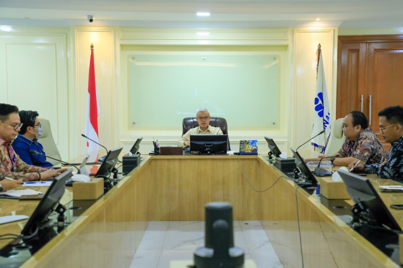 Sekretaris Jenderal Kementerian Ketenagakerjaan (Kemnaker), Cris Kuntadi menerima audiensi Pertamina Corporate University (PCU).