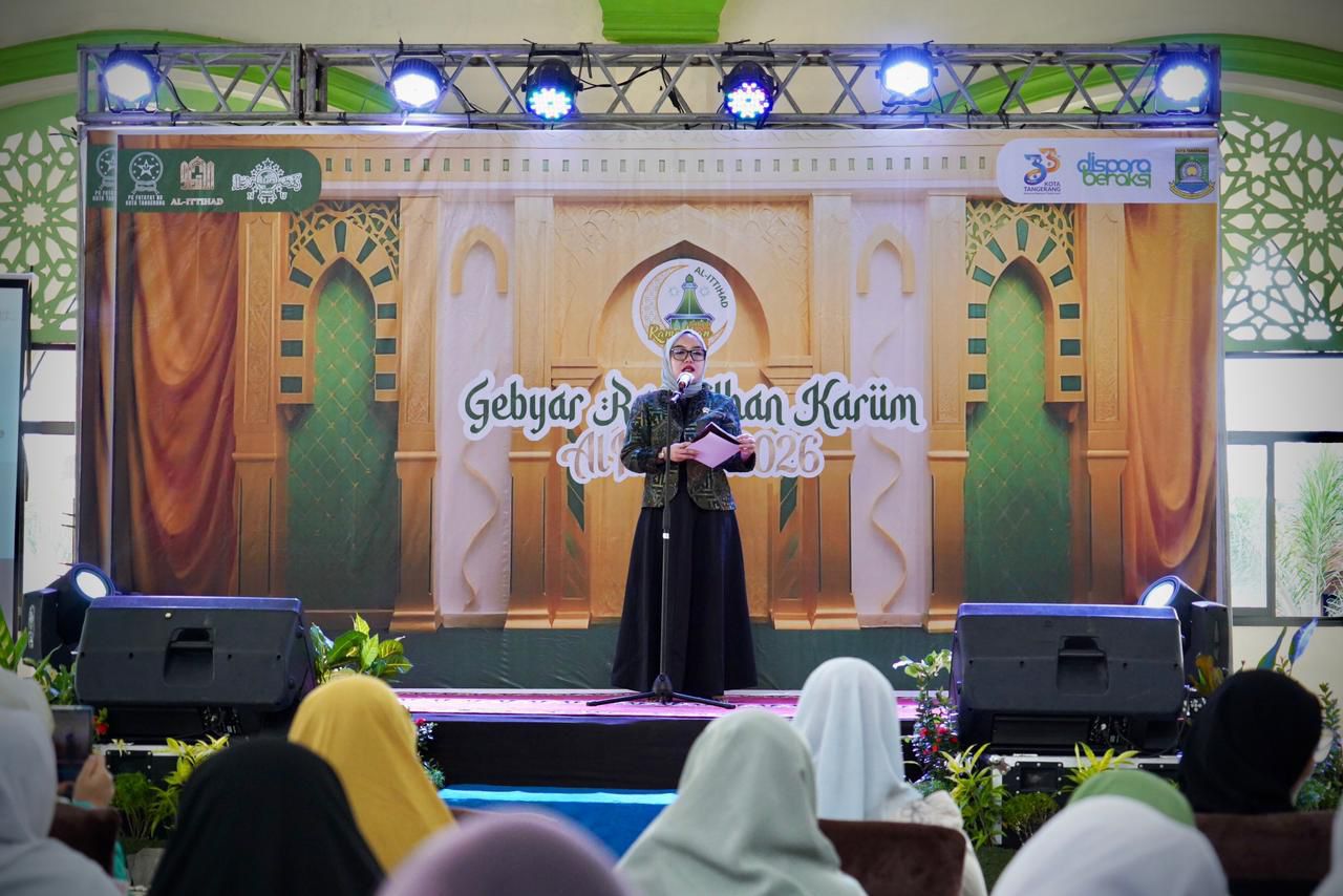 Gebyar Ramadhan Kariim Al-Ittihad yang digelar Pengurus Cabang Fatayat NU Kota Tangerang di Masjid Al-Ittihad, Kamis (5/3/2026).