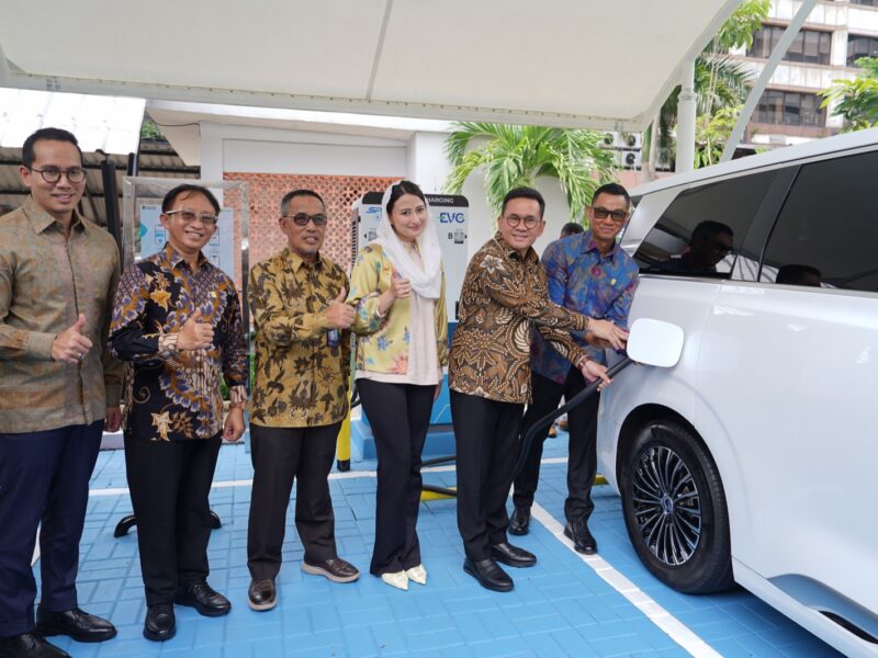 SPKLU Hadir di Kemendag, Dukung Ekosistem Kendaraan Listrik